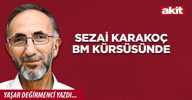 Sezai Karakoç BM kürsüsünde