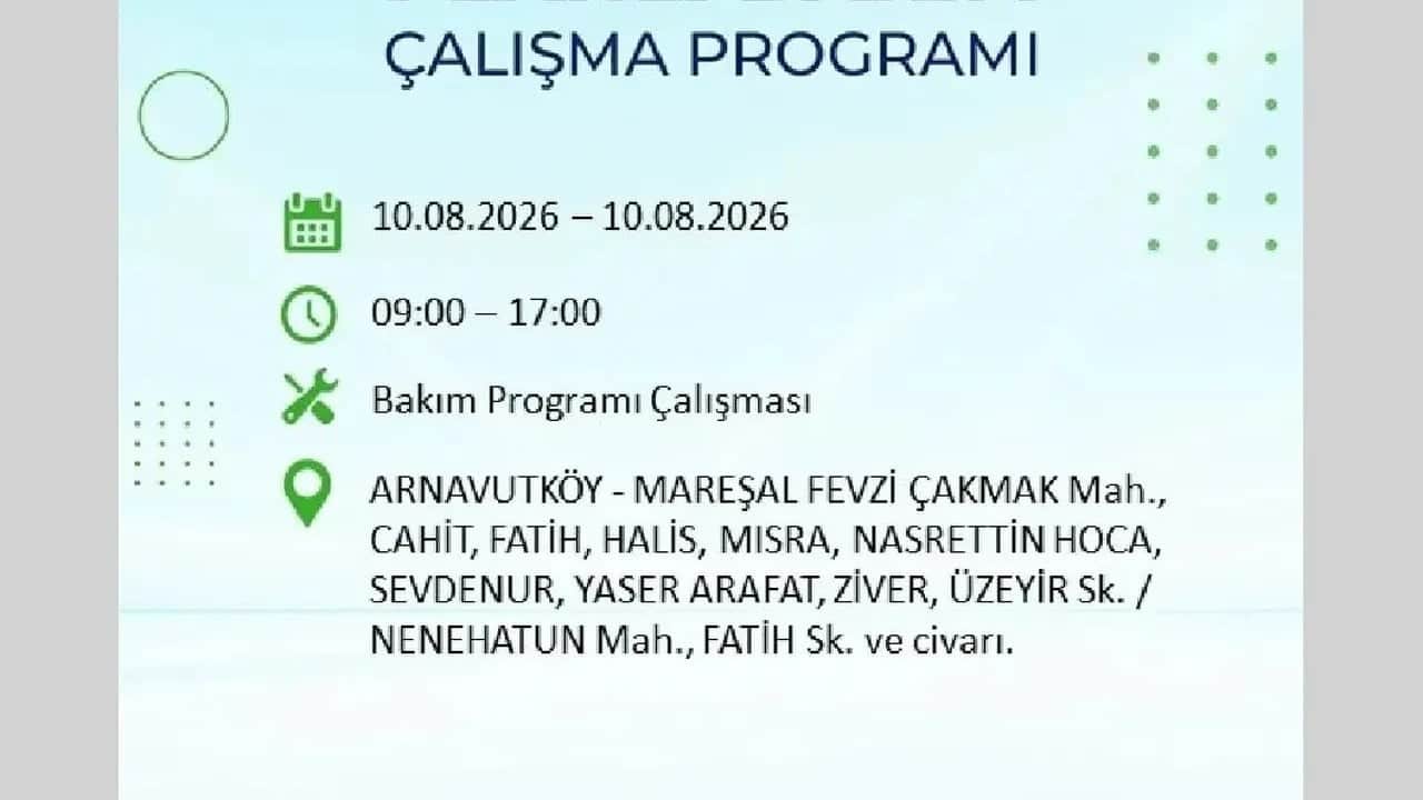 Foto - 10 Ağustos Pazartesi BEDAŞ ilçe ilçe elektriğinizi kesecek!