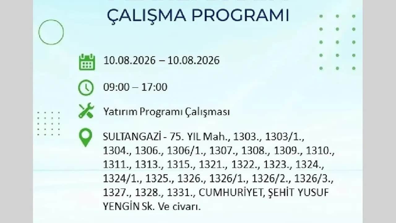 Foto - 10 Ağustos Pazartesi BEDAŞ ilçe ilçe elektriğinizi kesecek!