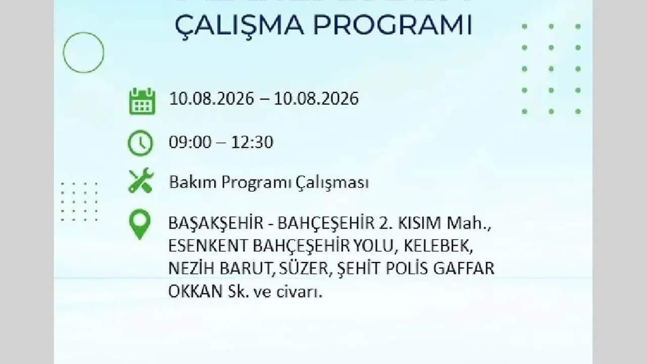 Foto - 10 Ağustos Pazartesi BEDAŞ ilçe ilçe elektriğinizi kesecek!