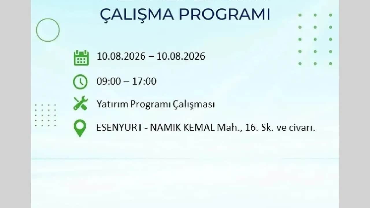 Foto - 10 Ağustos Pazartesi BEDAŞ ilçe ilçe elektriğinizi kesecek!