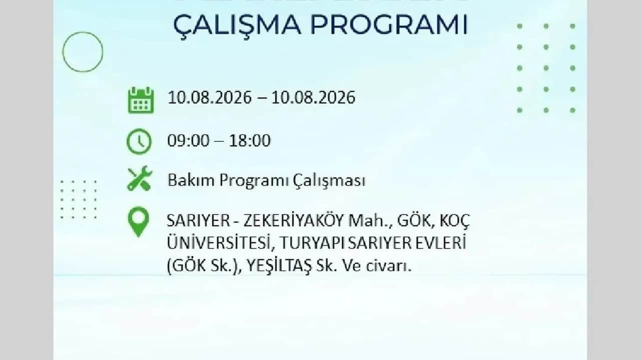 Foto - 10 Ağustos Pazartesi BEDAŞ ilçe ilçe elektriğinizi kesecek!