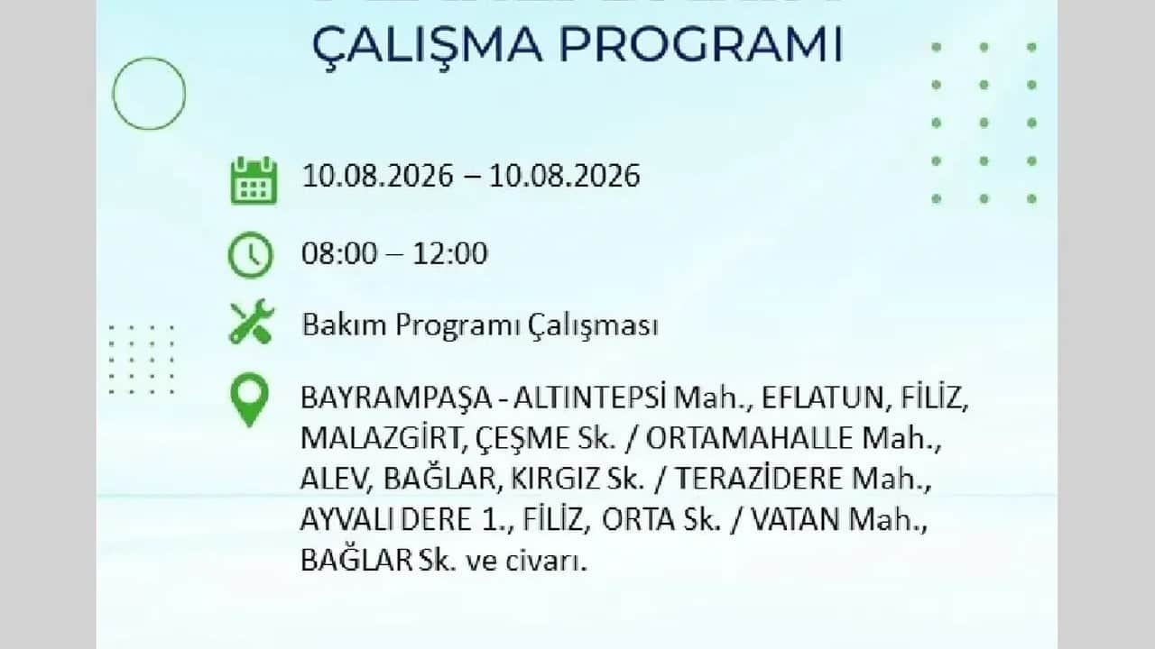 Foto - 10 Ağustos Pazartesi BEDAŞ ilçe ilçe elektriğinizi kesecek!