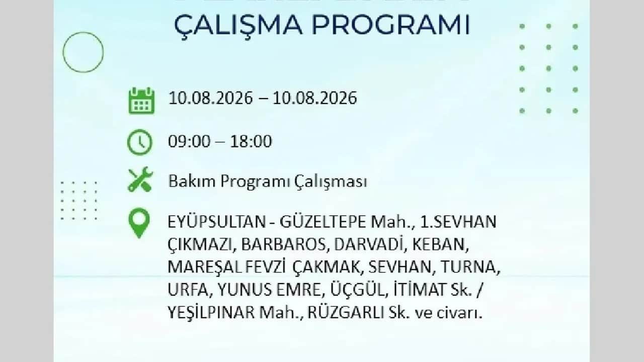 Foto - 10 Ağustos Pazartesi BEDAŞ ilçe ilçe elektriğinizi kesecek!