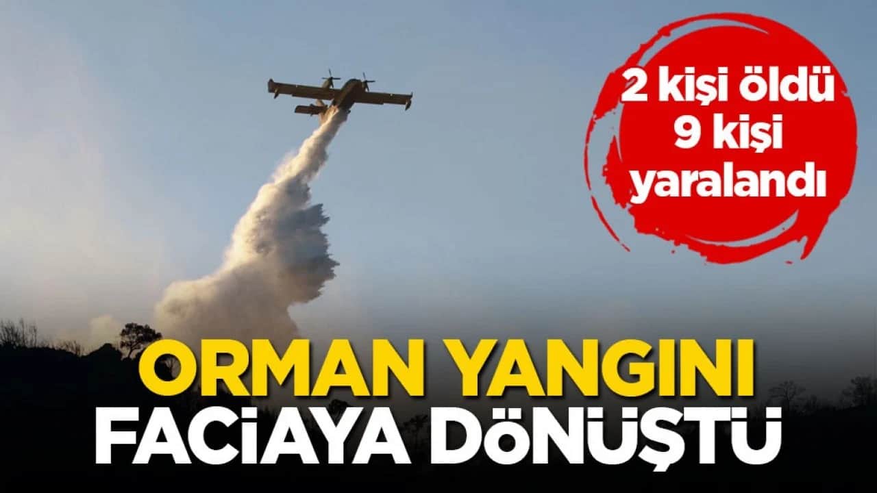 2 kişi öldü, 9 kişi yaralandı! Orman yangını faciaya dönüştü