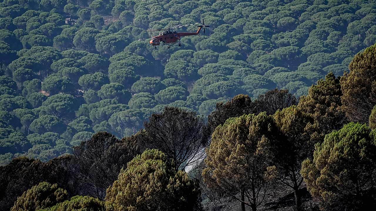 Foto - 5 uçak, 6 helikopter ve onlarca itfaiye ekibi bölgede... Balıkesir'de canhıraş mücadele