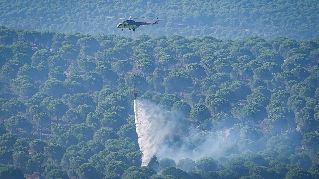 Foto - 5 uçak, 6 helikopter ve onlarca itfaiye ekibi bölgede... Balıkesir'de canhıraş mücadele
