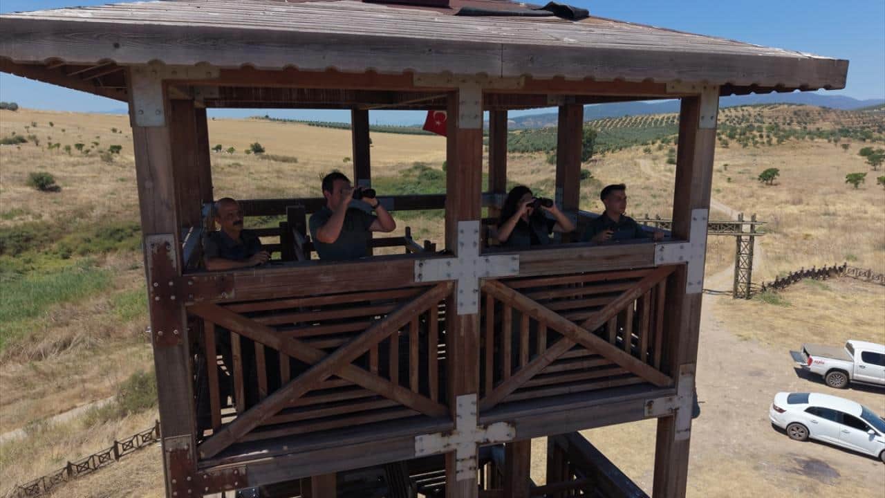 Foto - 5 yıl sonra yeniden su tutmaya başlamıştı! Marmara Gölü'nde yaban hayatı denetimi