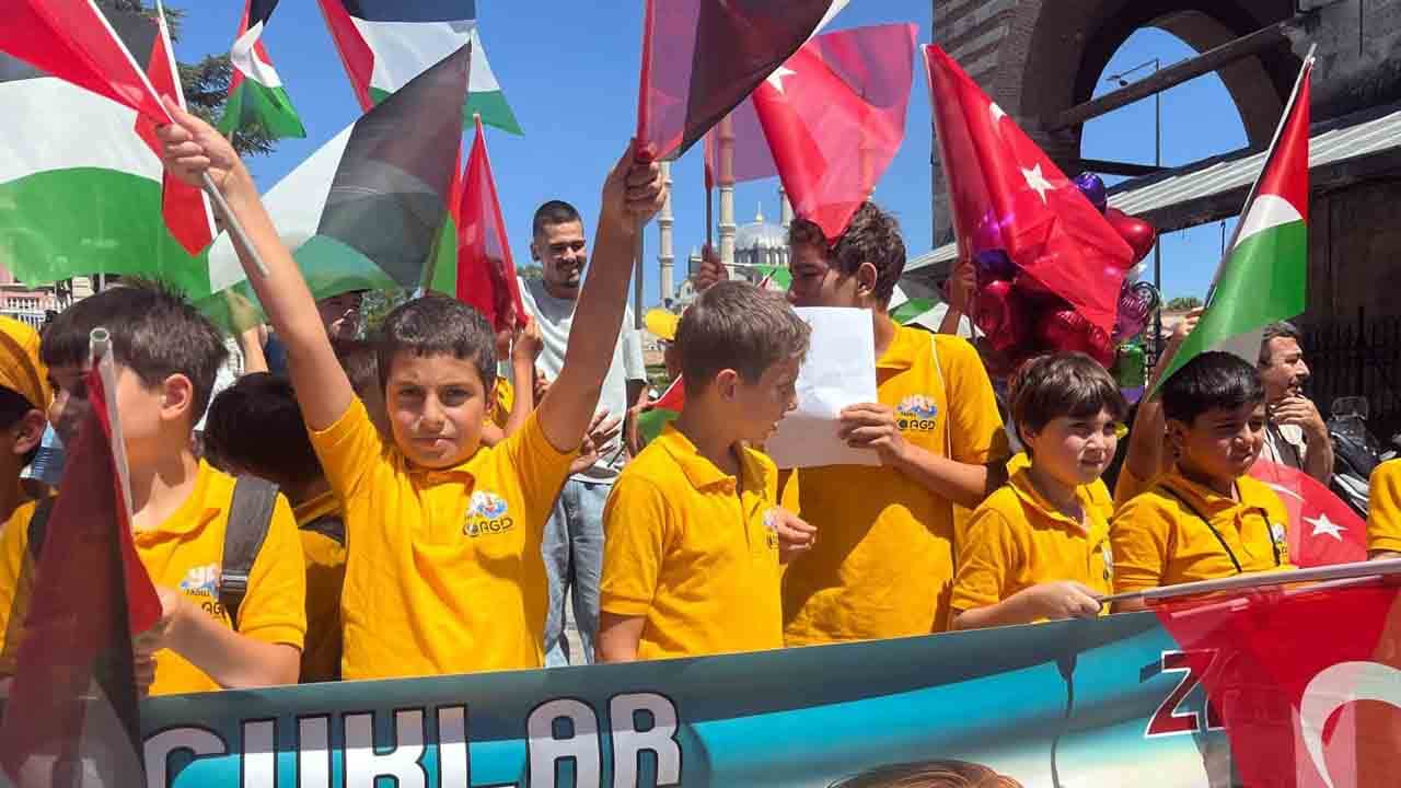 Foto - AGD ve MGV’den Filistin’e destek etkinliği: Çocuklar kıyamda zafer yakında!