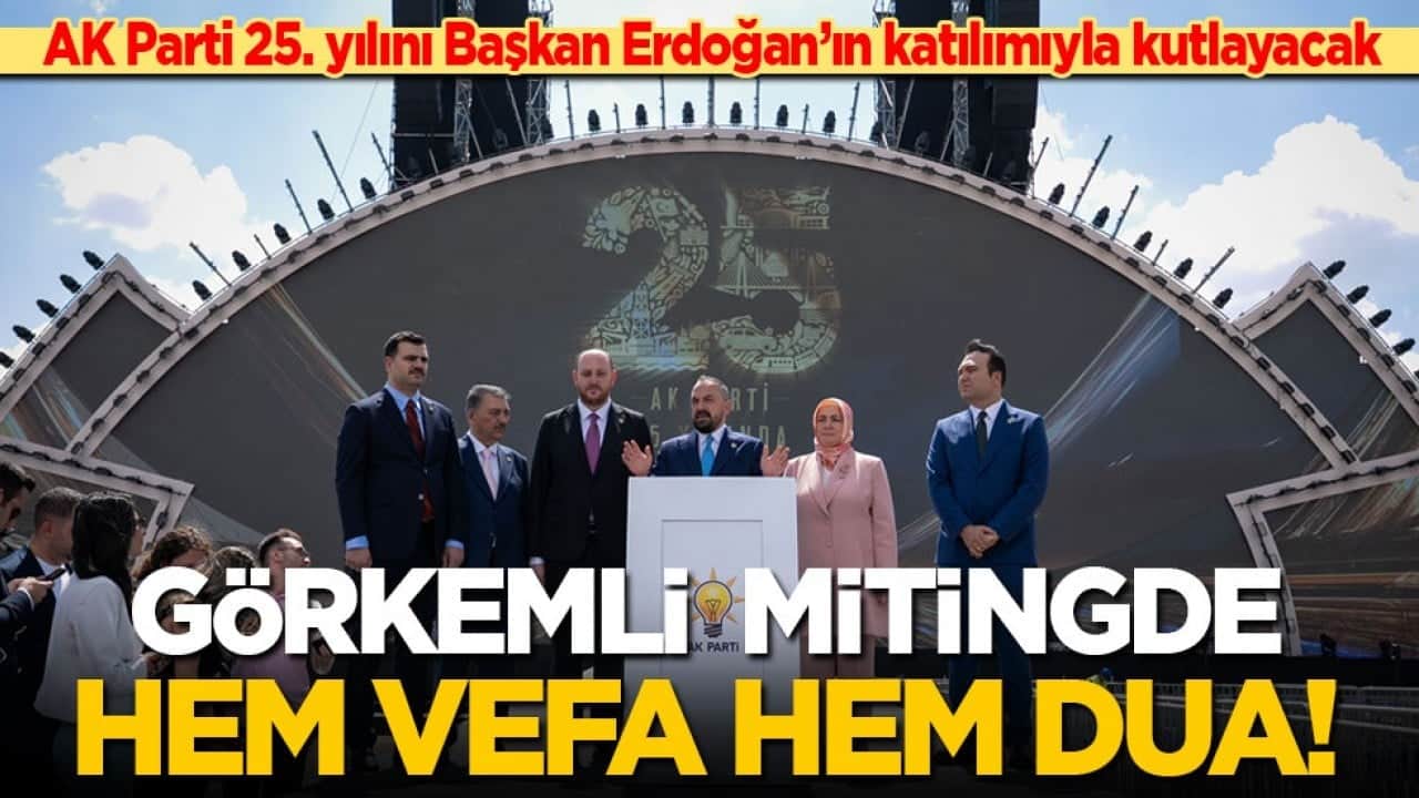 AK Parti 25. yılını Başkan Erdoğan’ın katılımıyla kutlayacak! Görkemli mitingde hem vefa hem dua!