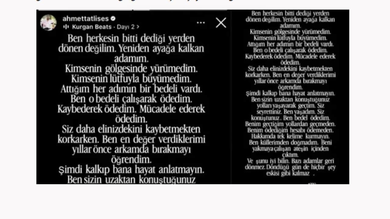 Foto - Aralarındaki kavga bitmiyo: İbrahim Tatlıses'in oğlu Ahmet Tatlıses'ten imalı paylaşım!