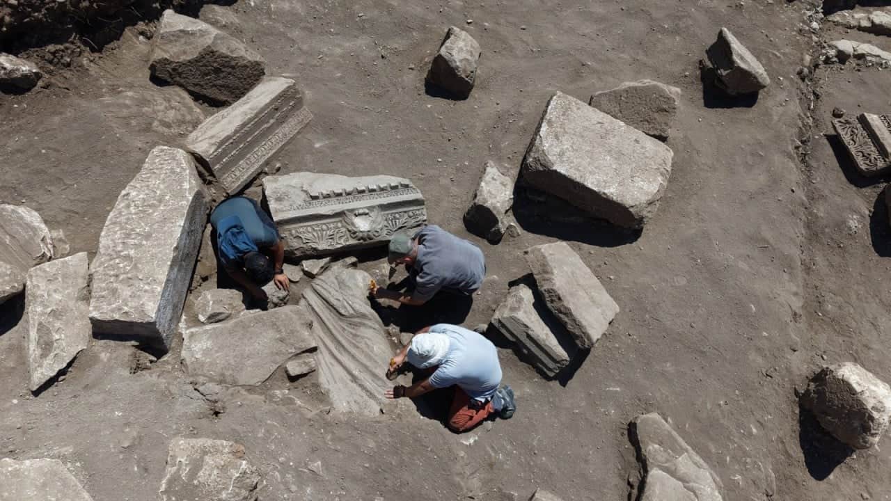 Foto - Bakan Ersoy duyurdu: Aspendos'un sağlık kültürüne ışık tutan bir keşif