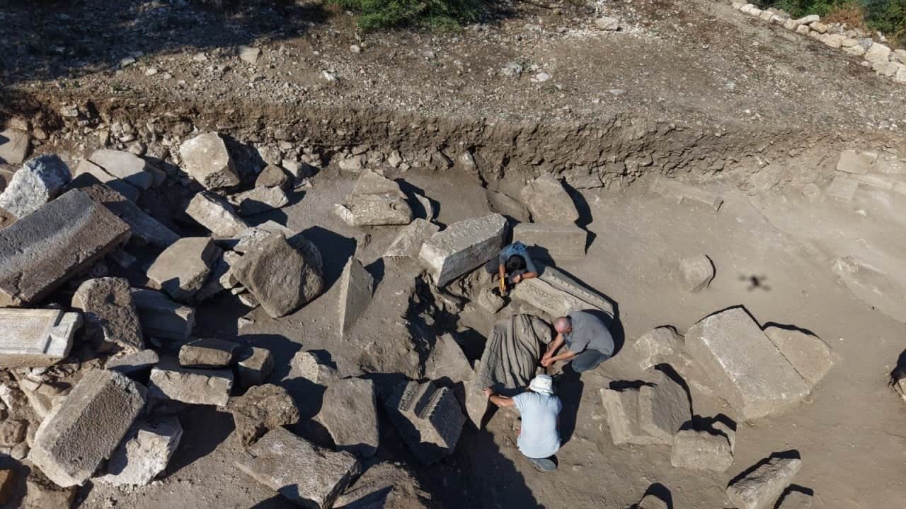 Foto - Bakan Ersoy duyurdu: Aspendos'un sağlık kültürüne ışık tutan bir keşif
