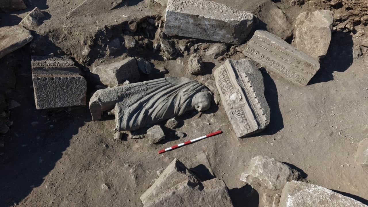 Foto - Bakan Ersoy duyurdu: Aspendos'un sağlık kültürüne ışık tutan bir keşif
