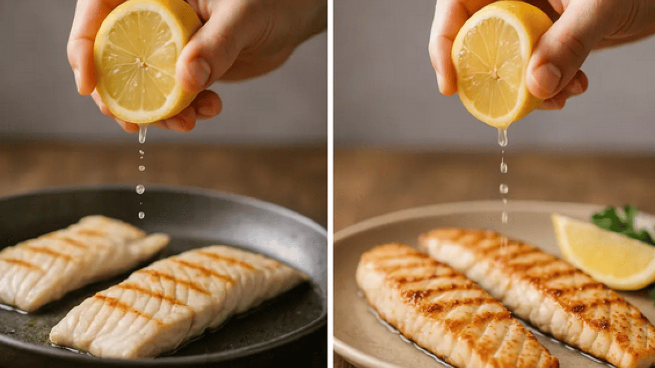 Foto - Balığa limon ne zaman sıkılmalı? Balığın lezzetine lezzet katmak için pişmeden önce mi, piştikten sonra mı peki!