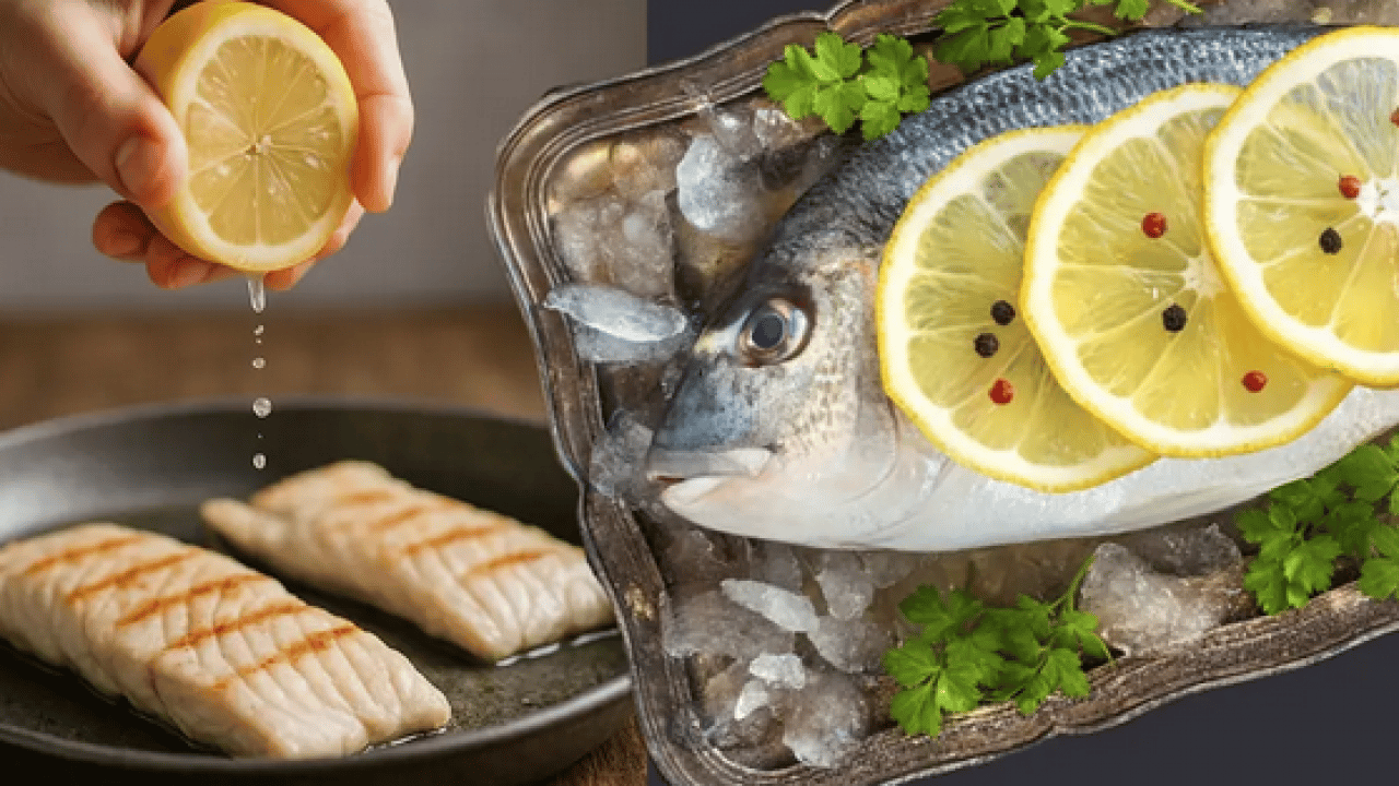Foto - Balığa limon ne zaman sıkılmalı? Balığın lezzetine lezzet katmak için pişmeden önce mi, piştikten sonra mı peki!