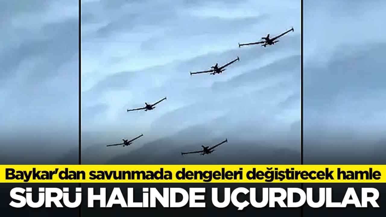 Baykar'dan savunmada dengeleri değiştirecek hamle: Sürü halinde uçurdular, gökyüzü resmen alev aldı