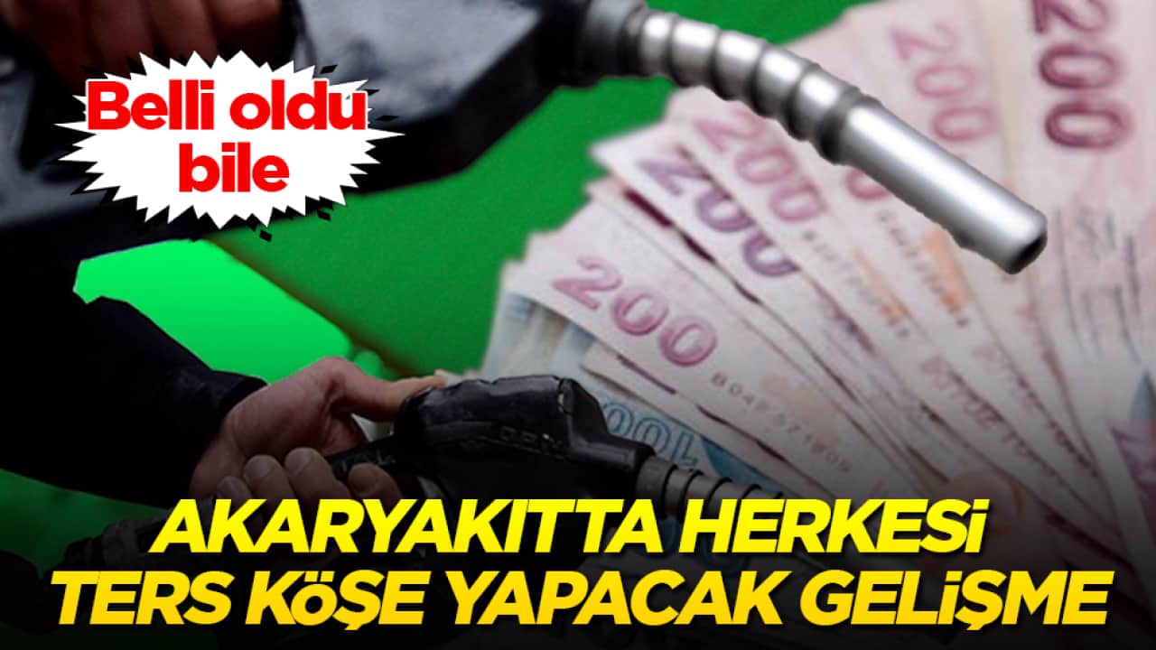 Belli oldu bile! Akaryakıtta herkesi ters köşe yapacak gelişme 