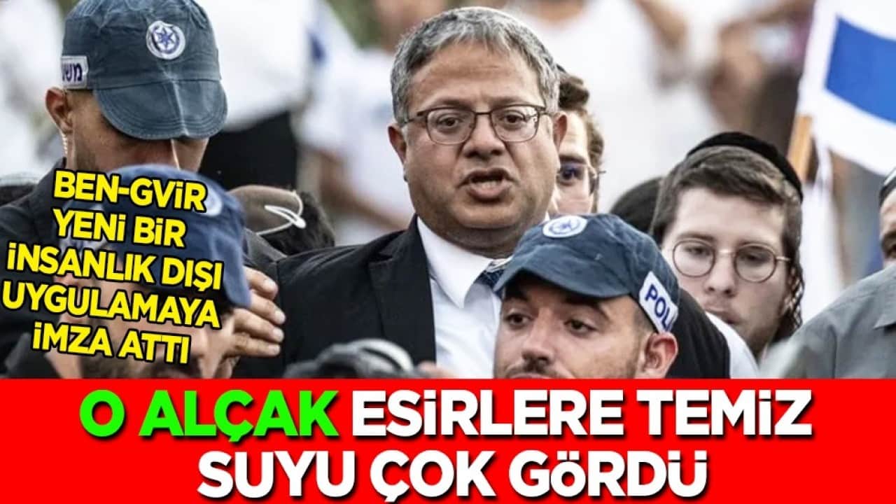 Ben-Gvir, burada Filistinli kadına hakaret etti... Alçak bakan: Temiz suyu çok gördü