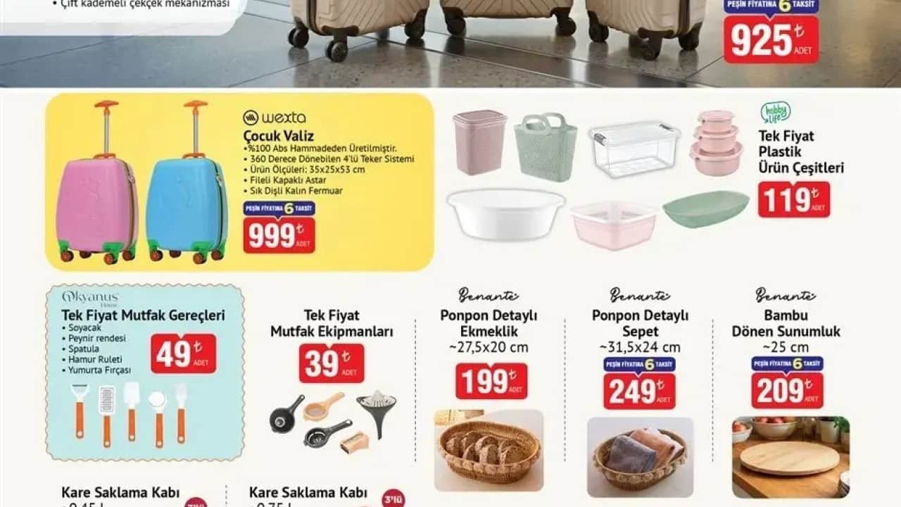 Foto - BİM’de 17-19 Temmuz aktüel ürünleri belli oldu! Dikkat çeken ürünler indirimde