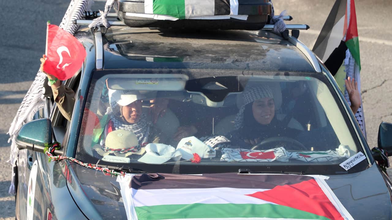 Foto - Bosna-Hersek'ten yola çıkan 'Filistin Konvoyu' Gaziantep'e ulaştı!