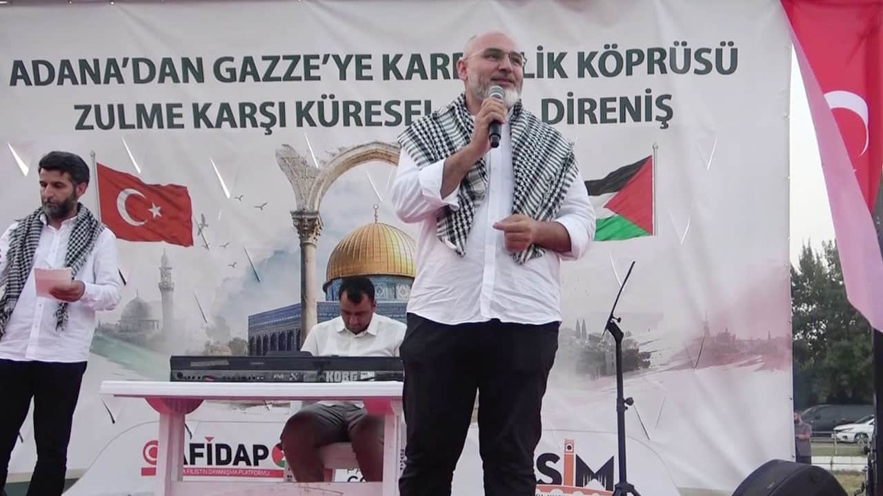 Foto - Bu uzun bir imtihan seferidir! ‘Filistin Konvoyu’nu bütün Adana karşıladı