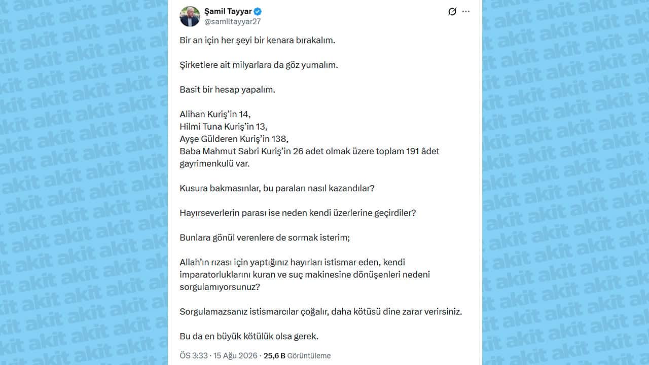 Foto - Çakma Süleymancılara çarpıcı soru! Şamil Tayyar Kurişlerin bilinmeyen yüzünü hatırlattı