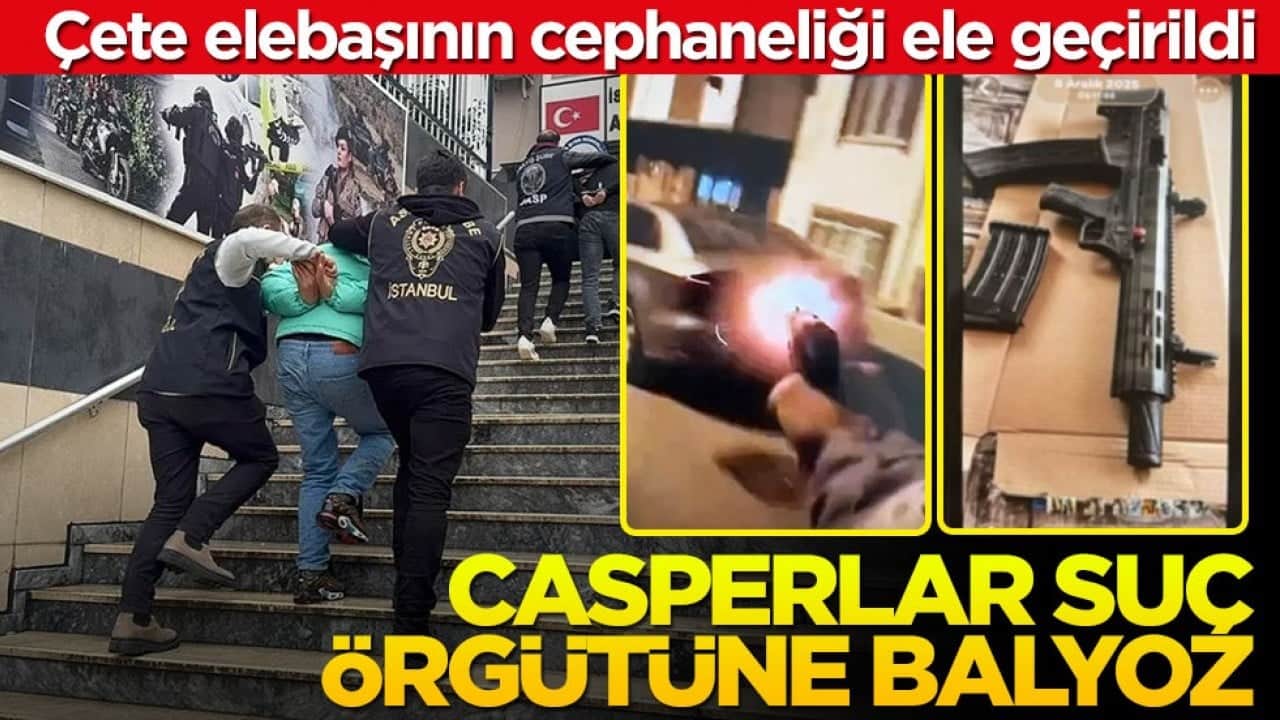 Çete elebaşının cephaneliği ele geçirildi! Casperlar suç örgütüne balyoz