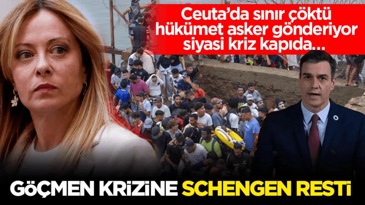 Ceuta’da sınır çöktü, hükümet asker gönderiyor, siyasi kriz kapıda… Göçmen krizine Schengen resti!