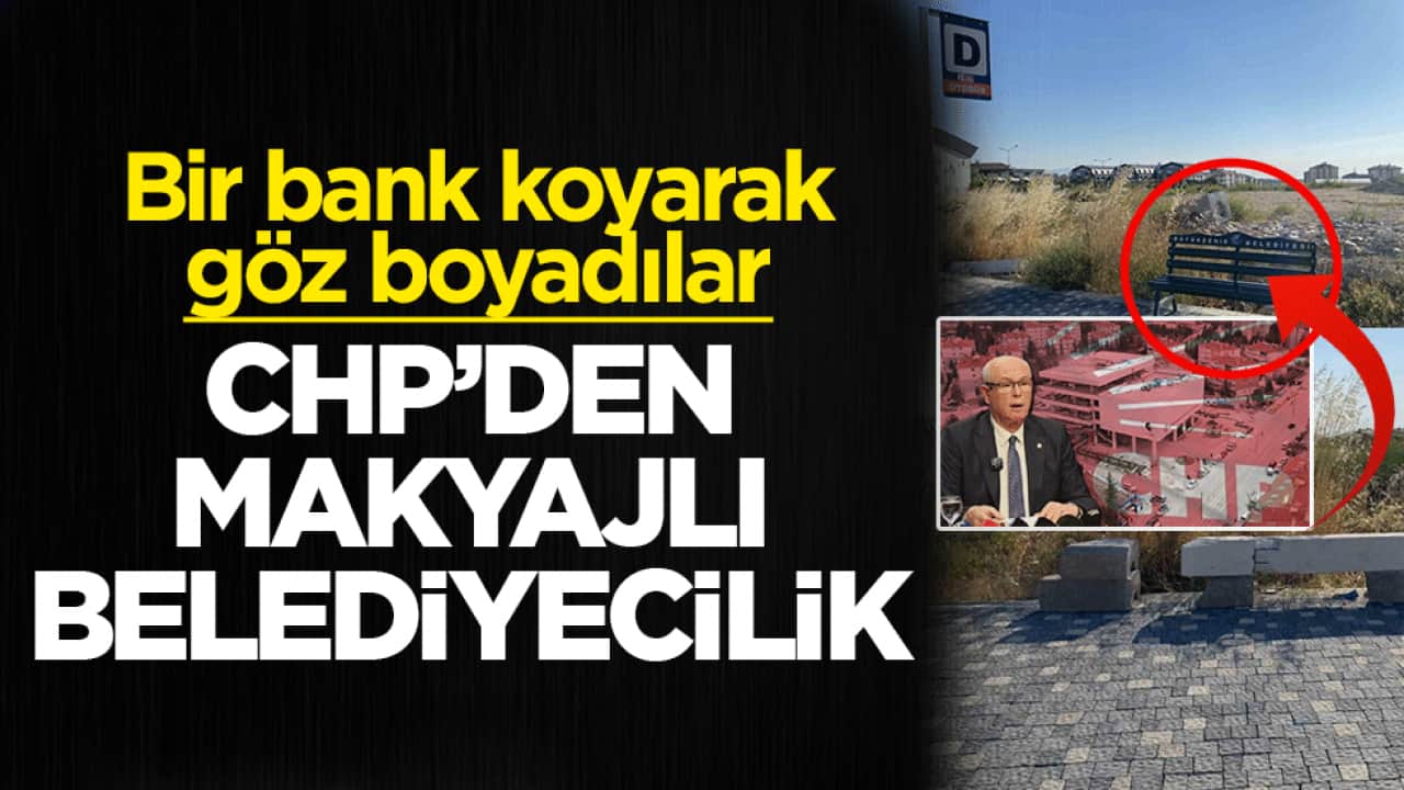 CHP'den makyajlı belediyecilik! Bir bank koyarak göz boyadılar: Vatandaş kapalı durak istiyor