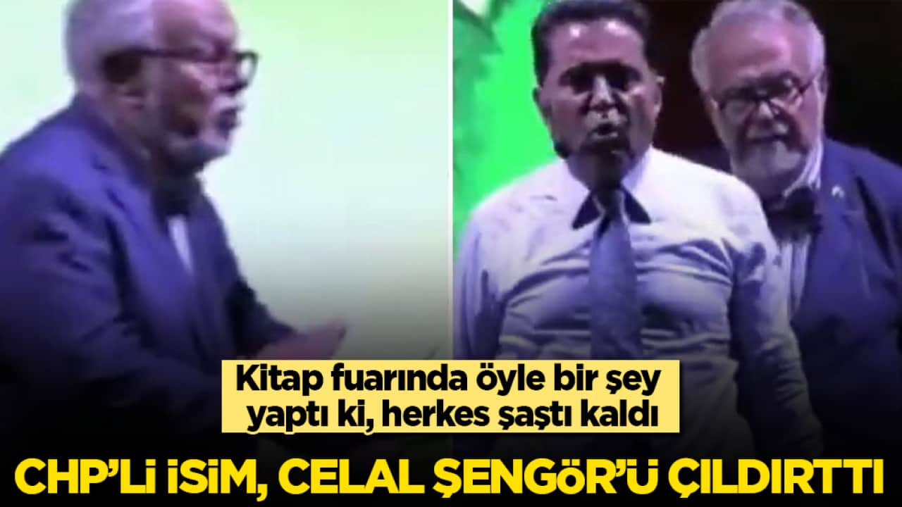 CHP’li isim, Celal Şengör’ü resmen çıldırttı! Kitap fuarında öyle bir şey yaptı ki, herkes şaştı kaldı