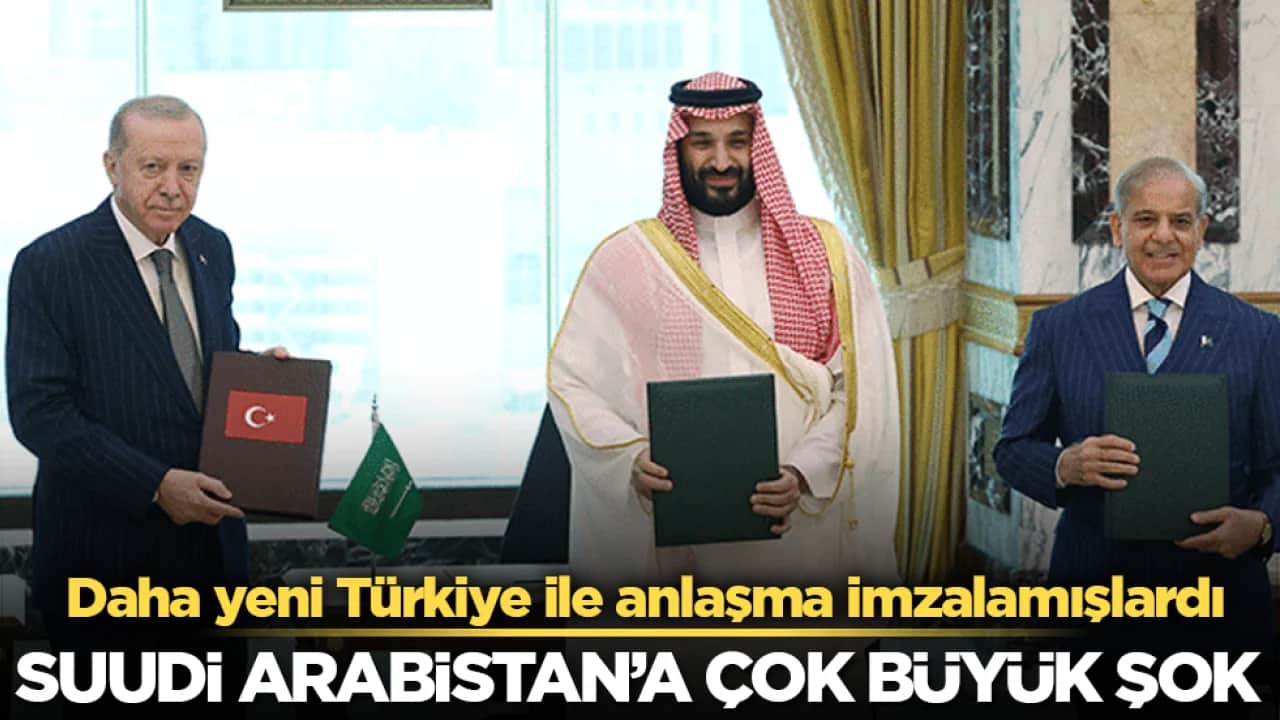 Daha yeni Türkiye ile anlaşma imzalamışlardı! Suudi Arabistan’a çok büyük şok