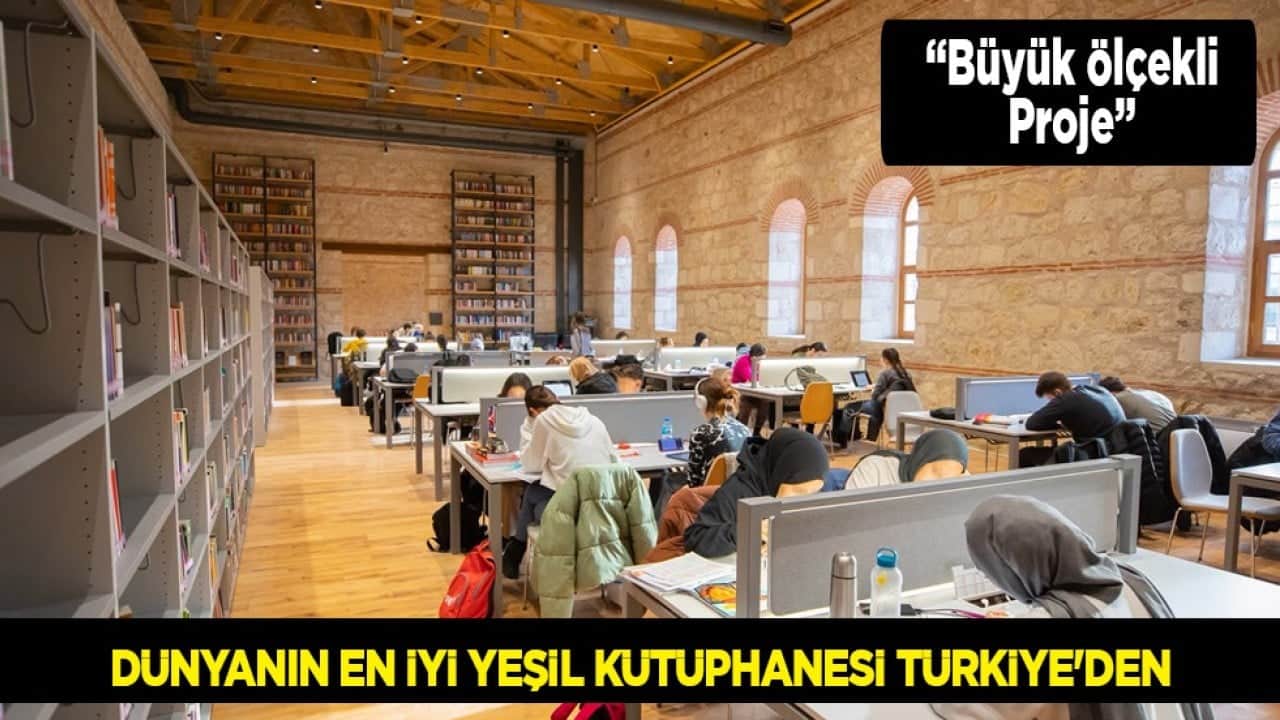 Dünyanın en iyi yeşil kütüphanesi Türkiye'den... Rami Kütüphanesi 27 ülkeden 62 başvuru arasında dünya birincisi oldu!