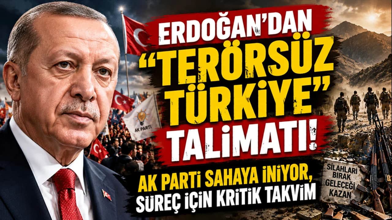 Erdoğan'dan ‘Terörsüz Türkiye’ talimatı! AK Parti sahaya iniyor, süreç için kritik takvim 
