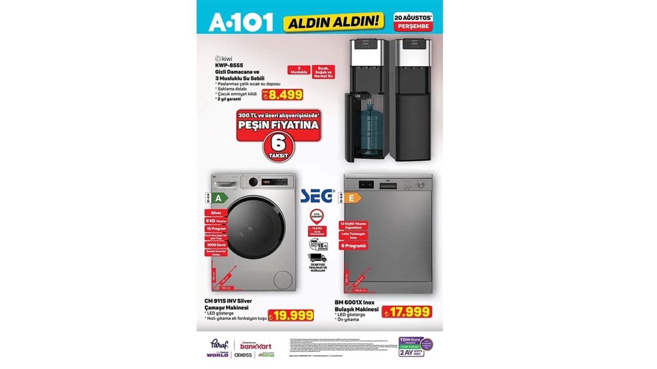 Foto - Ezber bozan dev aktüel ürünler fırtınası başlıyor! A101'de 20-26 Ağustos günleri arasında dev indirimler