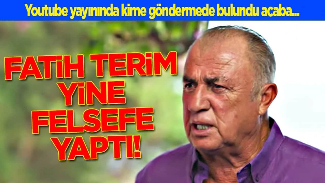 Fatih Terim yine felsefe yaptı! Öyle bir göndermede bulundu ki...