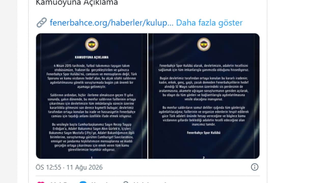 Foto - Fenerbahçe’den teşekkür mesajı: Otobüse saldırı olayı aydınlanıyor!