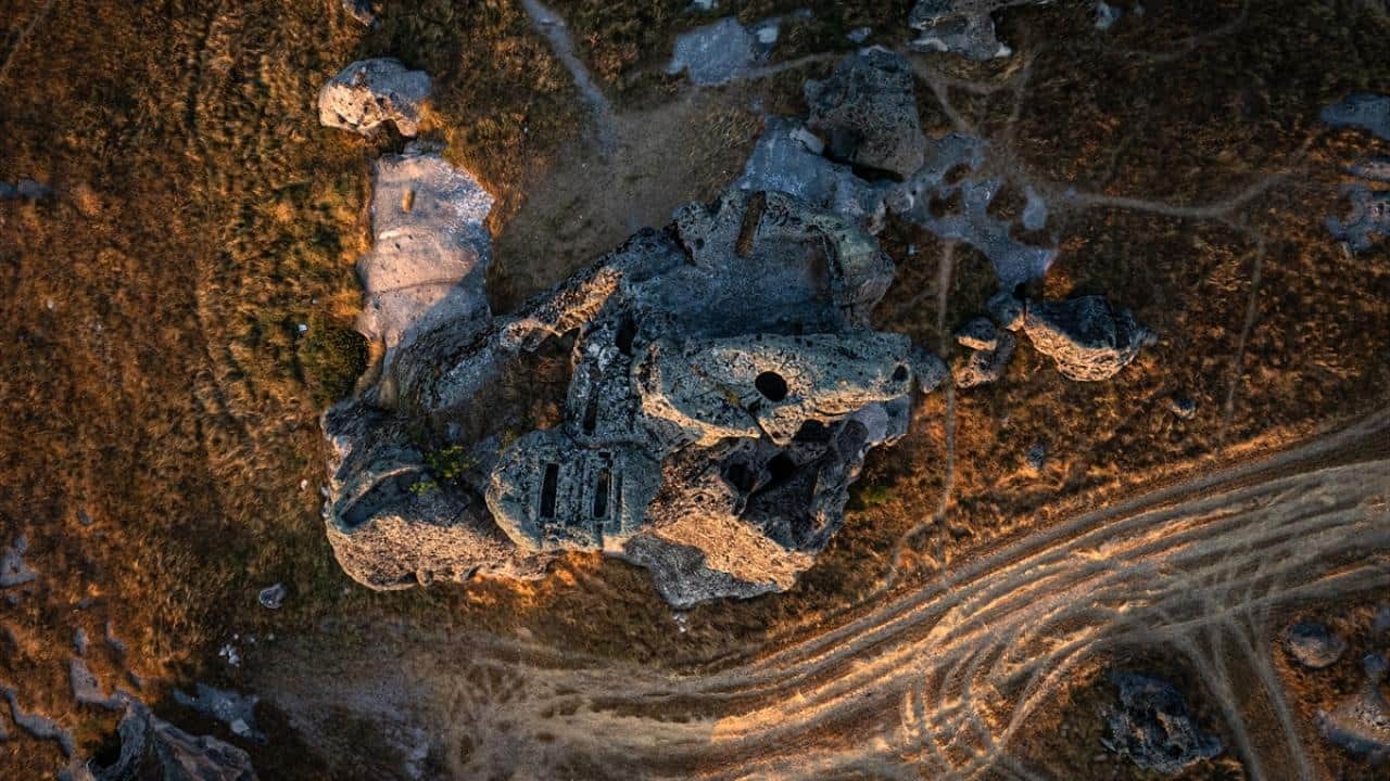 Foto - Frig Vadisi'nin tarihi yapısı! Doğanlı Kale gün batımında görüntülendi