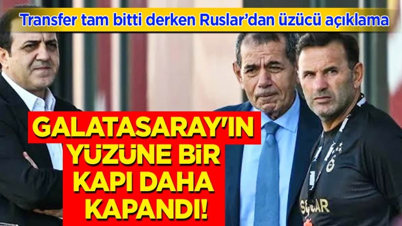 Galatasaray'ın yüzüne bir kapı daha kapandı! Taraftarlar resmen şok geçirecek...