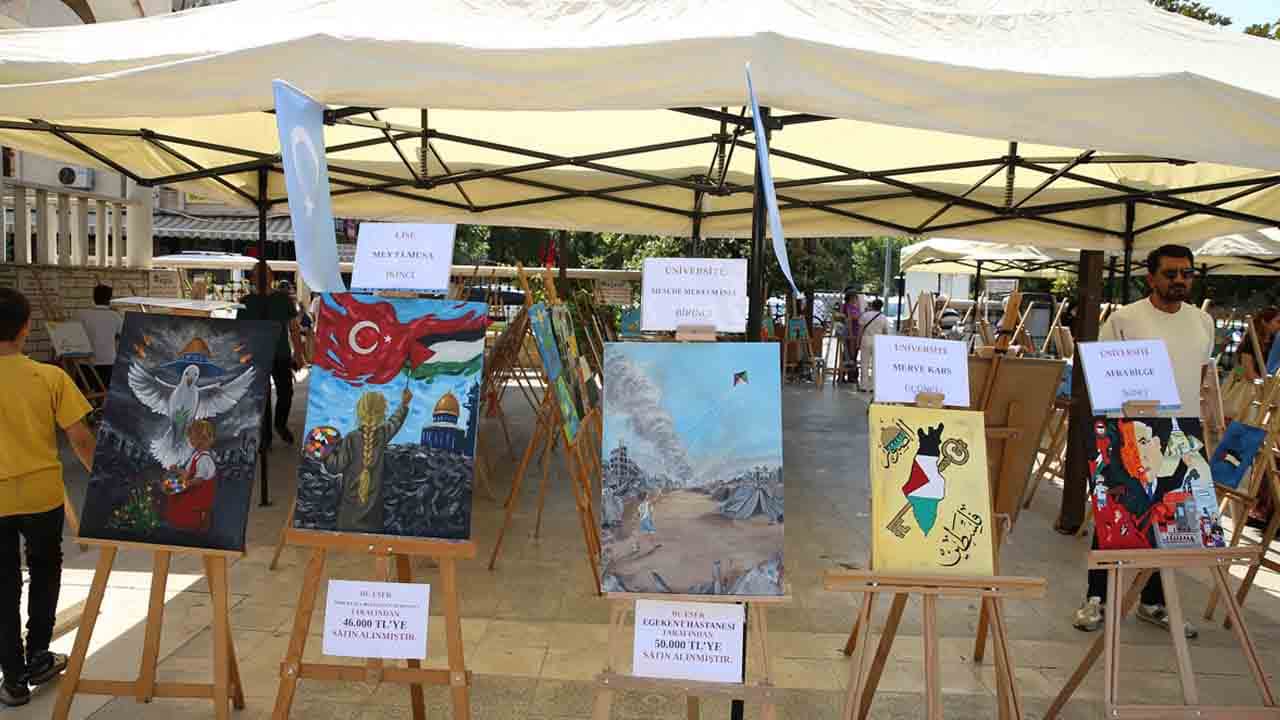 Foto - Gazze için fırçalar konuştu: 99 eser açık artırmada