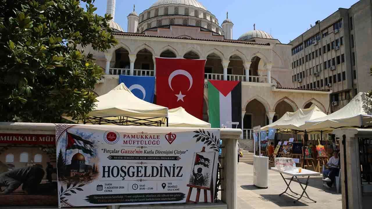 Gazze için fırçalar konuştu: 99 eser açık artırmada