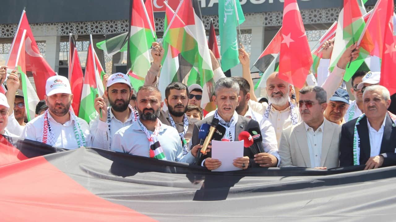 Foto - Habur Sınır Kapısı’nda Filistin Konvoyu için çağrı: Kapıları derhal açın!