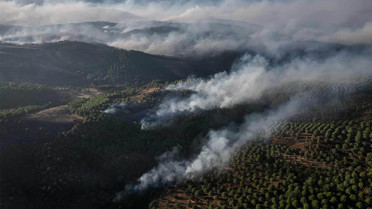 Foto - Havadan ve karadan müdahale sürüyor: Balıkesir'de yangın seferberliği