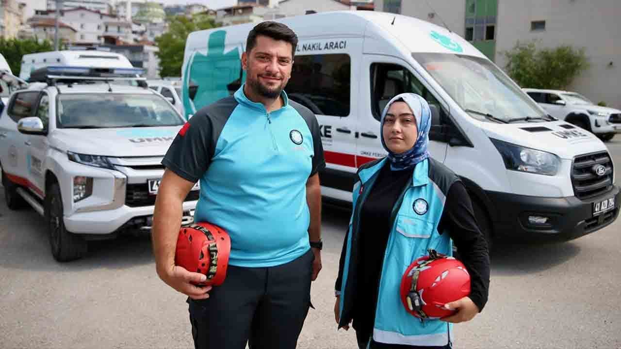 Hem evde hem sahada omuz omuza: Hayat kurtaran Özcan çifti!