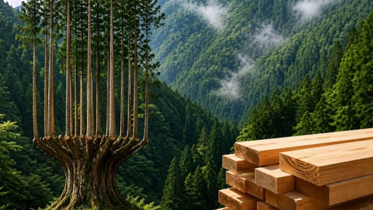 İnanılmaz! 600 yıldır tek bir ağacı bile kesmeden kereste üretiyorlar 
