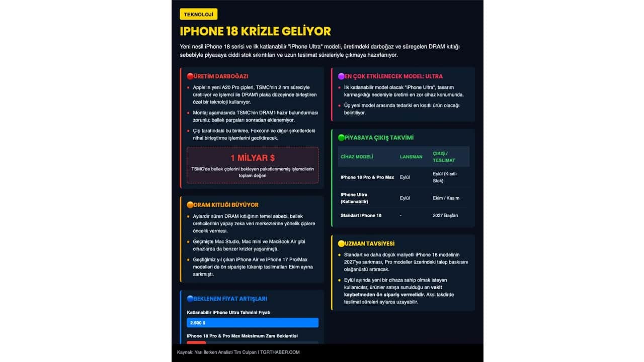 Foto - iPhone 18 daha çıkmadan kriz patladı! Apple'ı çip sıkıntısı vurdu
