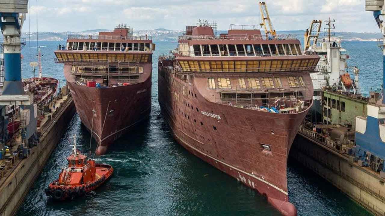 Foto - İsrail ve Yunanistan sallanacak: Türkiye'nin 300 metrelik yeni savaş gemisi geliyor