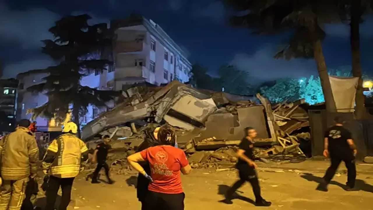 Foto - İstanbul’da korkutan çökme! Bahçelievler'de 4 katlı bina yerle bir oldu