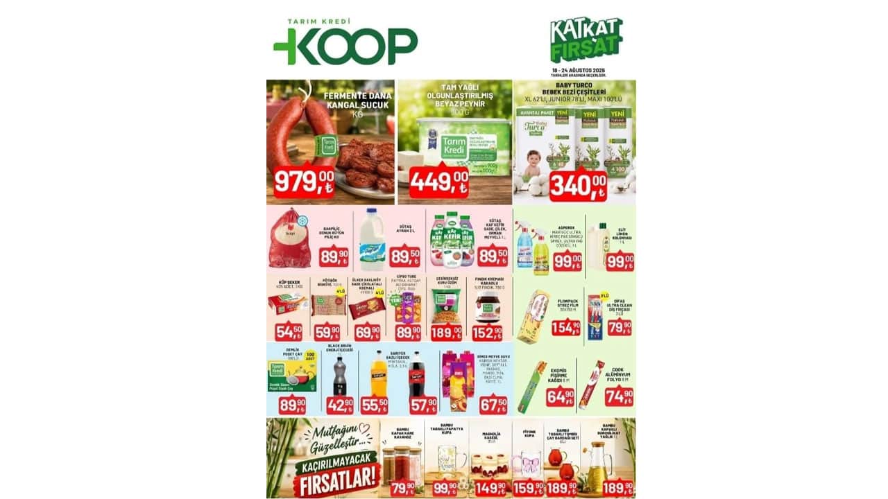 Foto - Kat Kat Fırsat Kataloğu’nda şoke eden indirim rüzgarı! Tarım Kredi'de 18-27 Ağustos'ta cepler bayram edecek