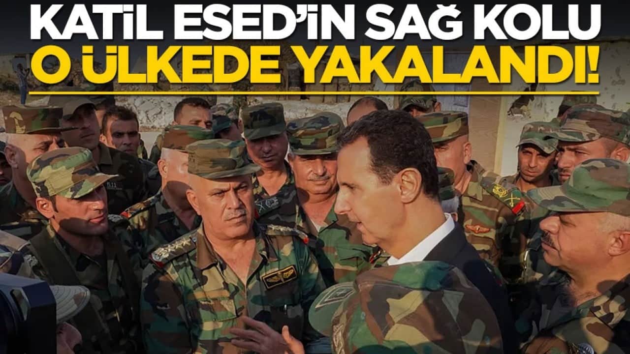 Katil Esed'in generali o ülkede yakalandı!